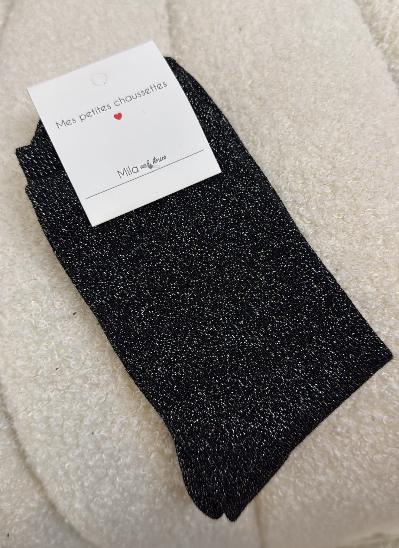 Chaussettes hautes pailletées