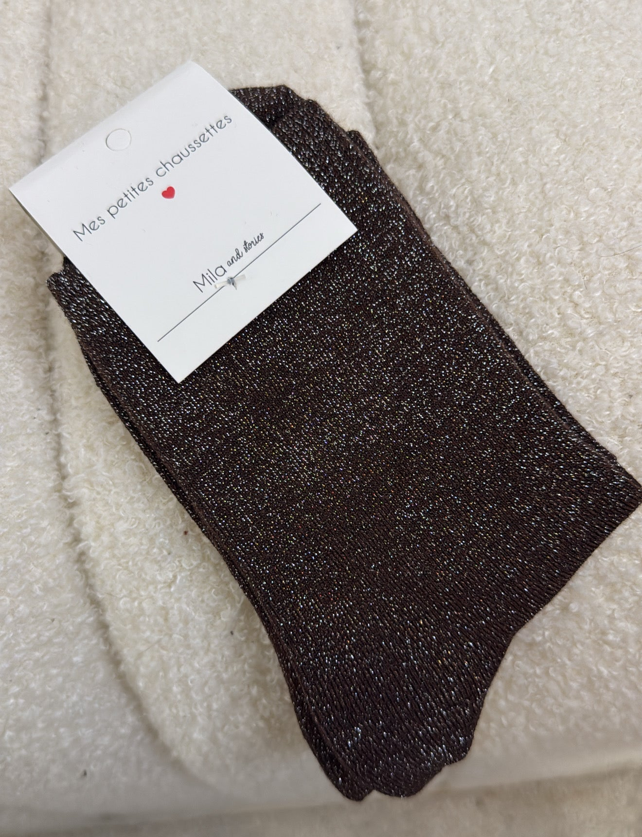 Chaussettes hautes pailletées