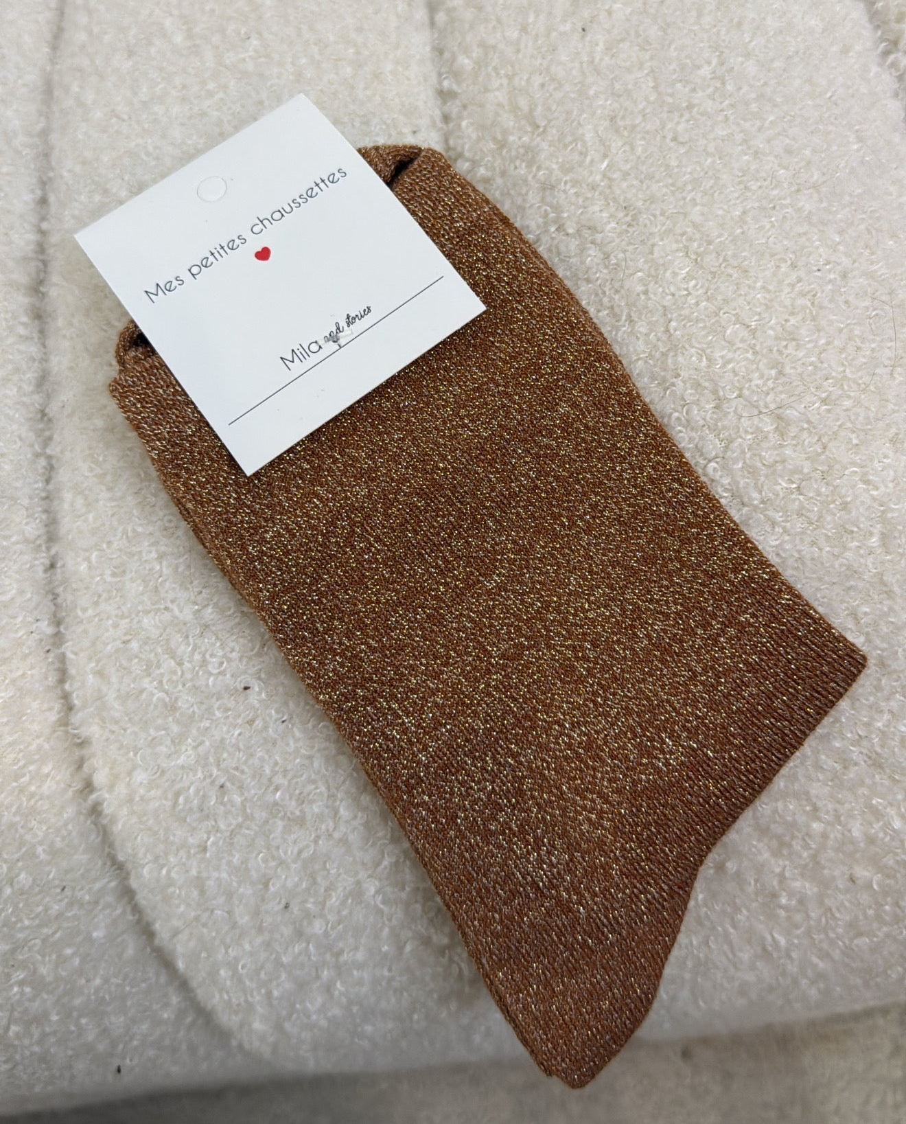 Chaussettes hautes pailletées