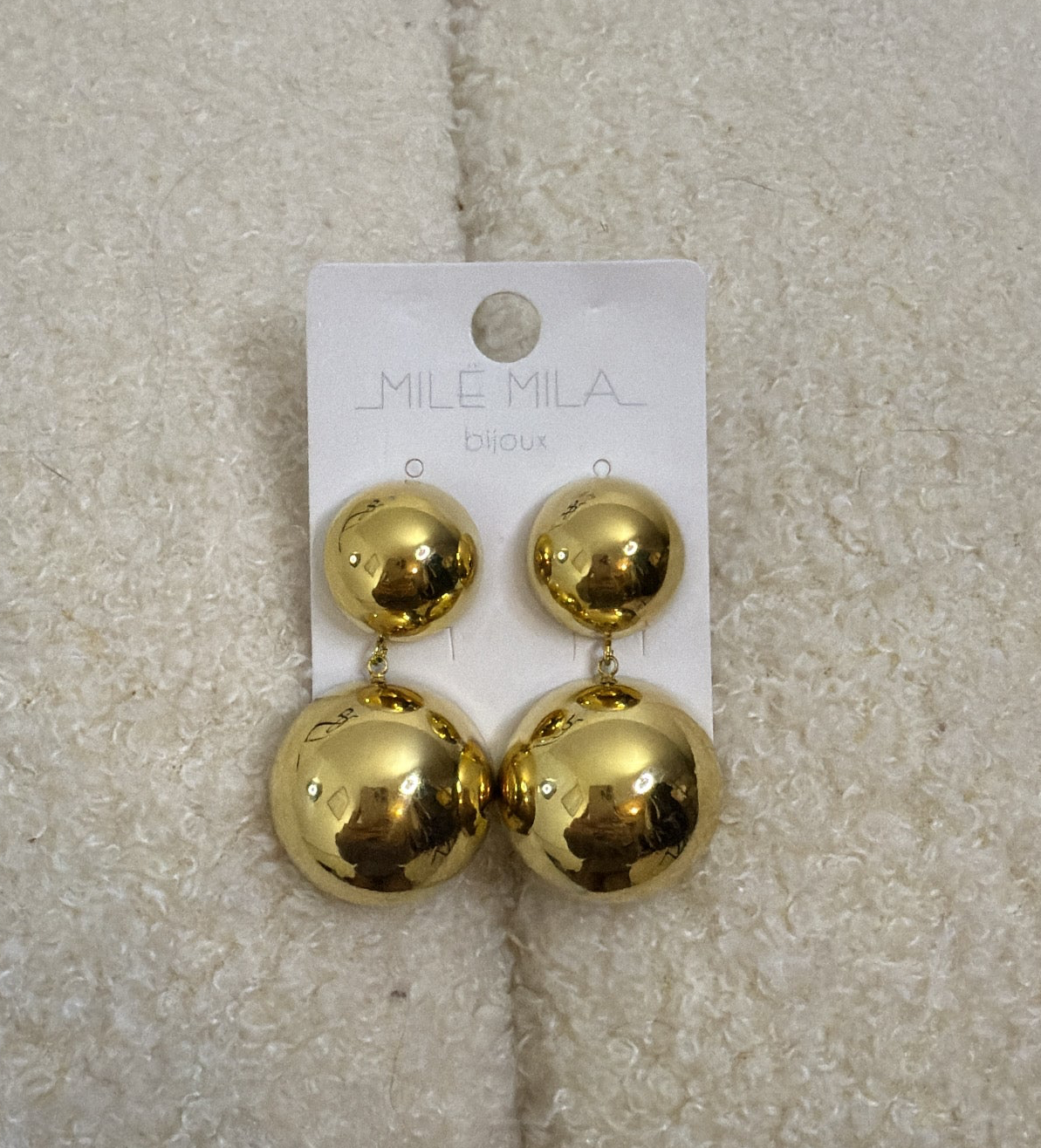 Boucles d’oreilles doré